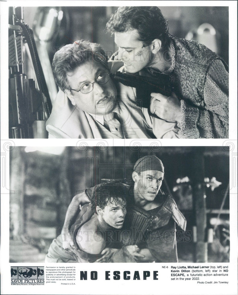 1994 Actors Ray Liotta/Michael Lerner/Kevin Dillon in No Escape Press Photo - Historic Images