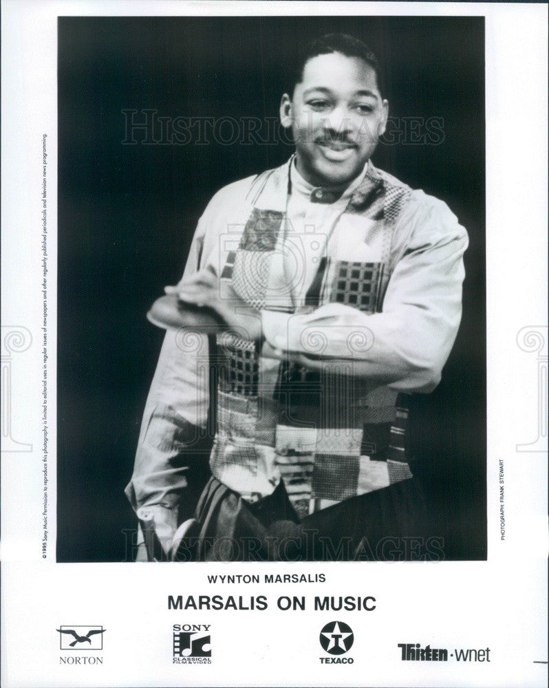 1995 Jazz Trumpeter/Composer Wynton Marsalis Press Photo - Historic Images