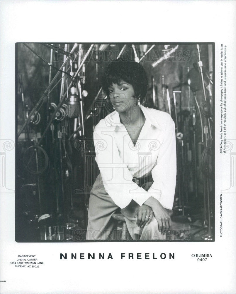 1995 American Jazz Singer Nnenna Freelon Press Photo - Historic Images