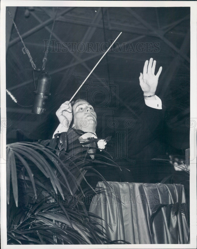 1938 Orchestra Conductor Frank O. Wilking Press Photo - Historic Images