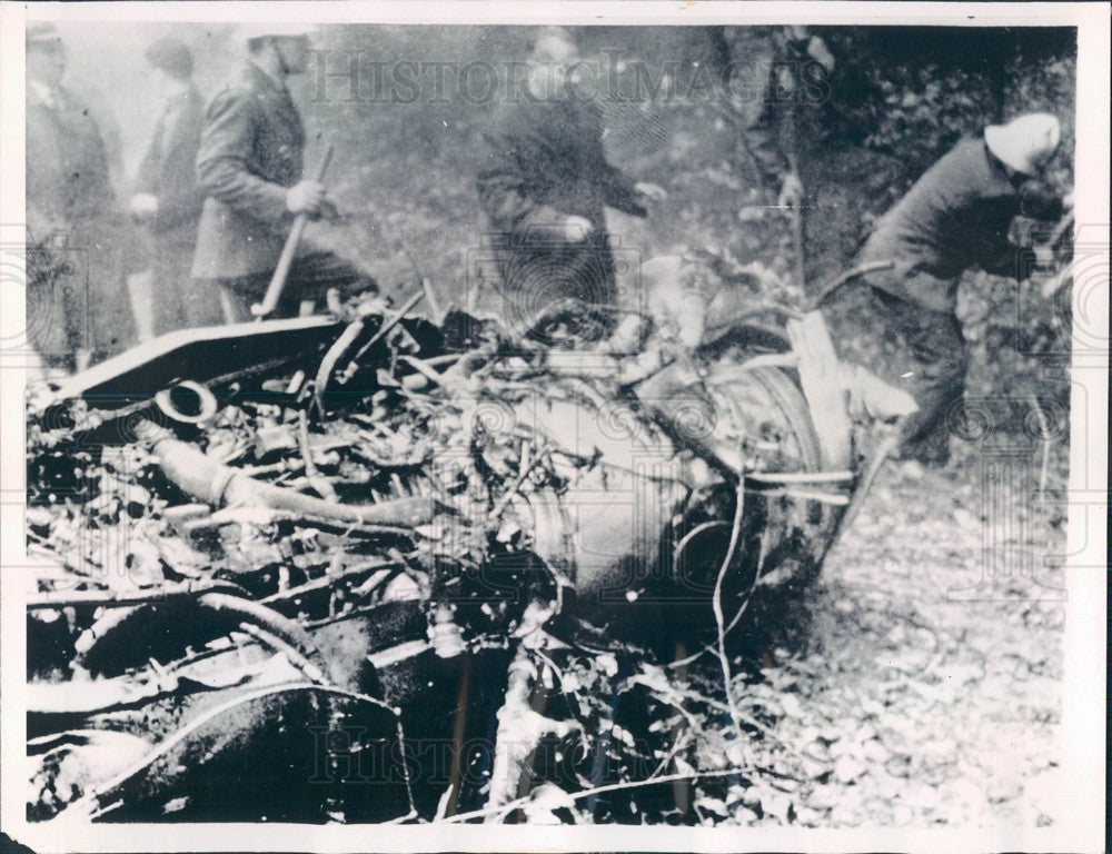 1964 Yugoslavia Soviet IL-18 Airliner Crash Wreckage Press Photo - Historic Images