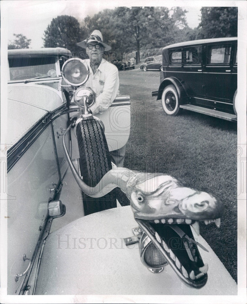 1970 1928 Rolls Royce with Corba Horn, Charles Lane of St. Louis, MO Press Photo - Historic Images