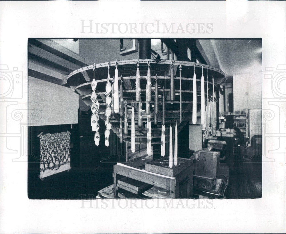 1979 Detroit, Michigan Davisburg Candle Factory Press Photo - Historic Images