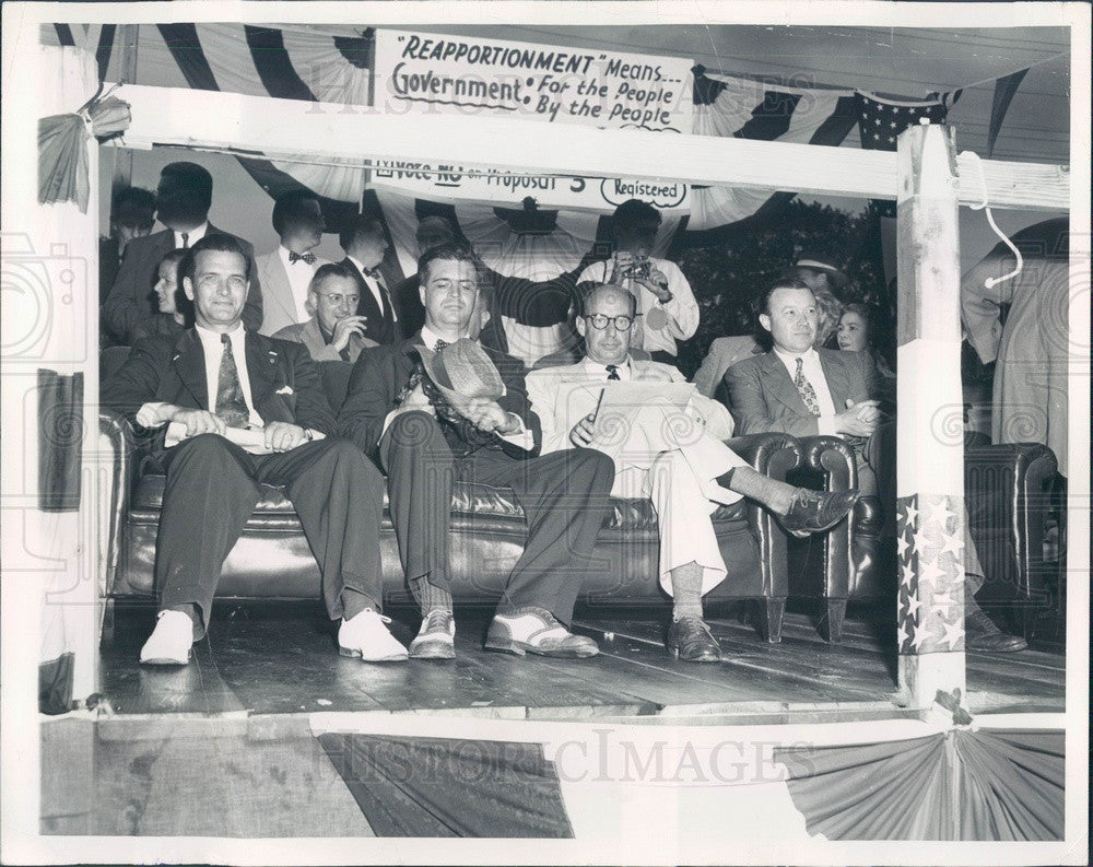 1953 Michigan Gov Mennen Williams, IL Gov Adlai Stevenson Press Photo - Historic Images