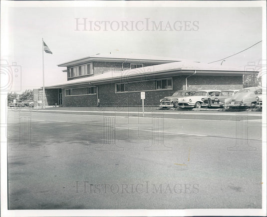 1958 Skokie, Illinois Police Station Press Photo - Historic Images