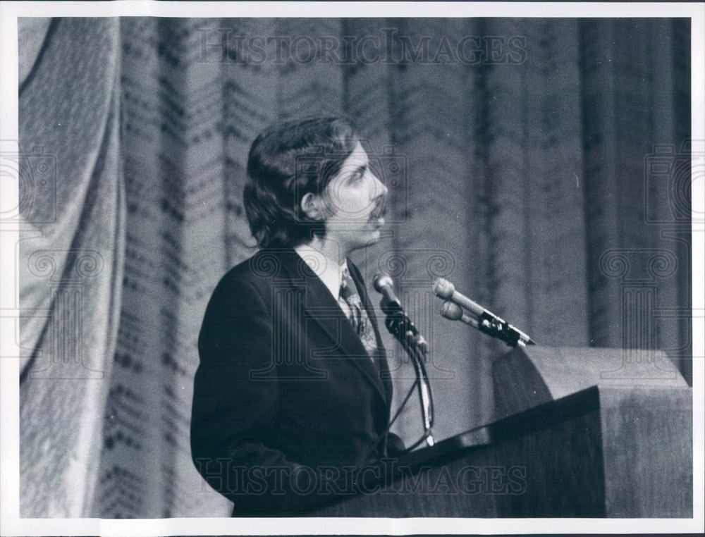 1970 Detroit, Michigan Youth Leader Sam Brown Press Photo - Historic Images