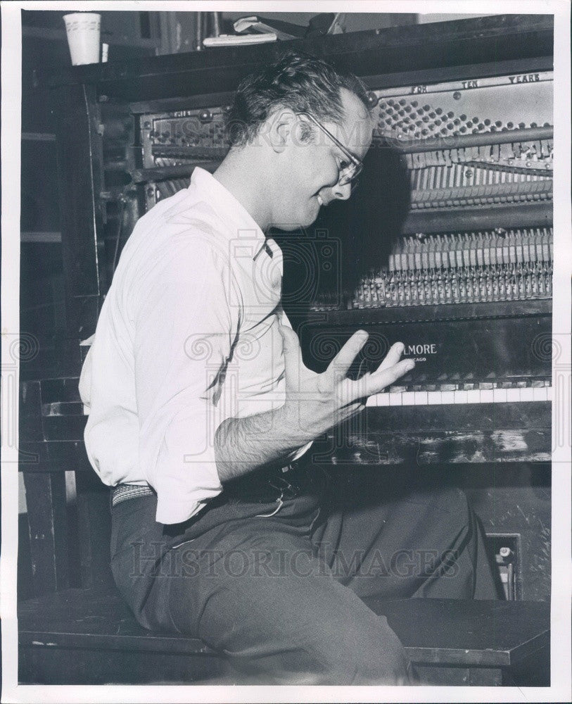 1958 Detroit MI Carmen Recording Studios Musical Director Ray Taylor Press Photo - Historic Images