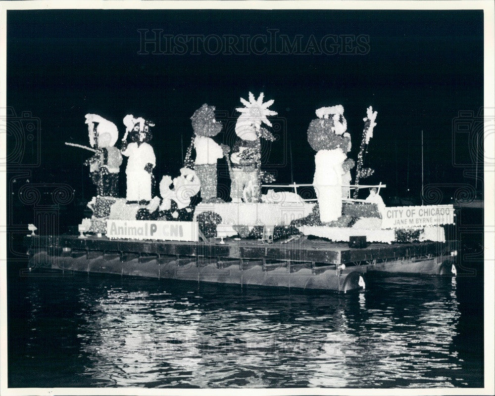 1979 Chicago, IL Lakefront Festival Venetian Night Parade Press Photo - Historic Images