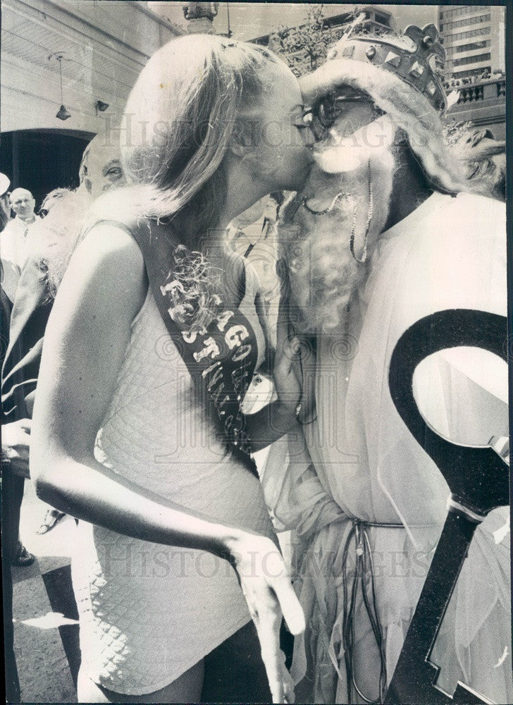 1970 Chicago, Illinois Lakefront Festival Queen Anita Joy Pederson Press Photo - Historic Images