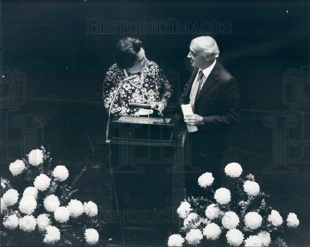 1974 Chicago, Illinois Nobel Prize Winning Author Saul Bellow Press Photo - Historic Images