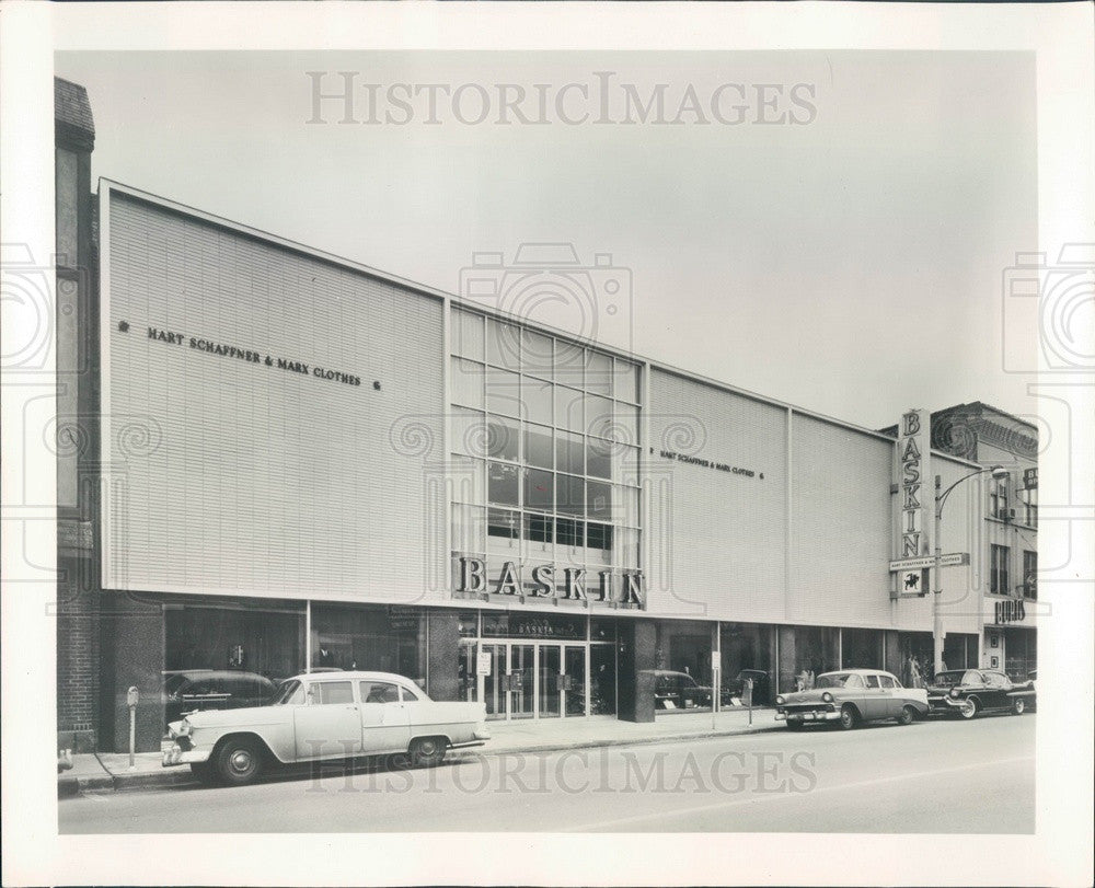 1958 Oak Park, Illinois Baskin Building Press Photo - Historic Images