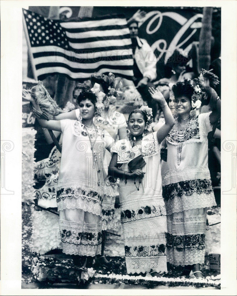 1984 Chicago, Illinois Mexican Independence Day Parade Press Photo - Historic Images