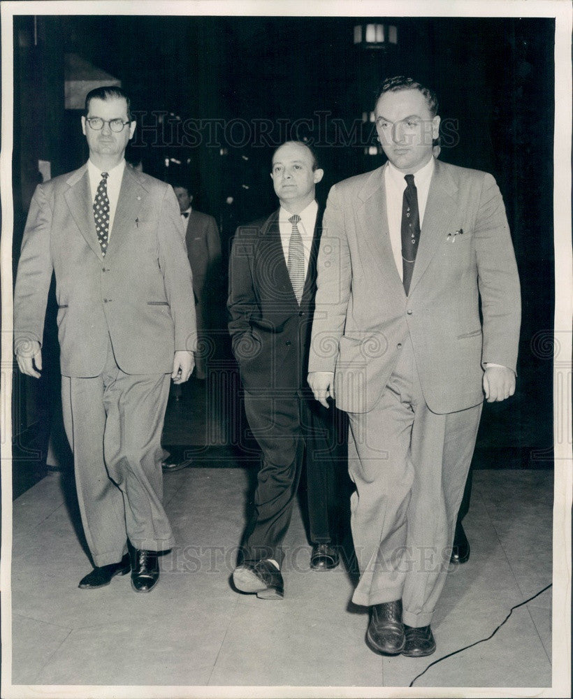1954 Detroit, Michigan MI Communist Party Chairman Saul Wellman Press Photo - Historic Images