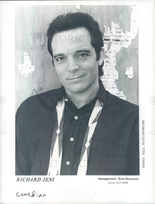 1990 American Hollywood Actor/Comedian Richard Jeni Press Photo - Historic Images