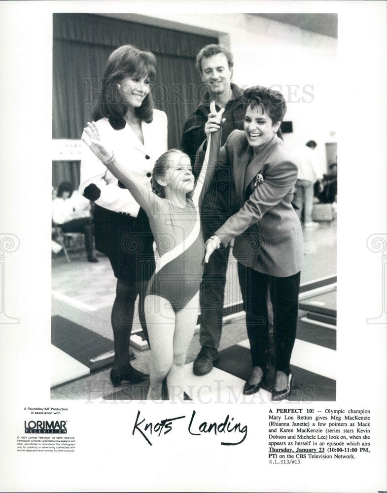 1992 Hollywood Actors Kevin Dobson/Michele Lee in Knots Landing Press Photo - Historic Images