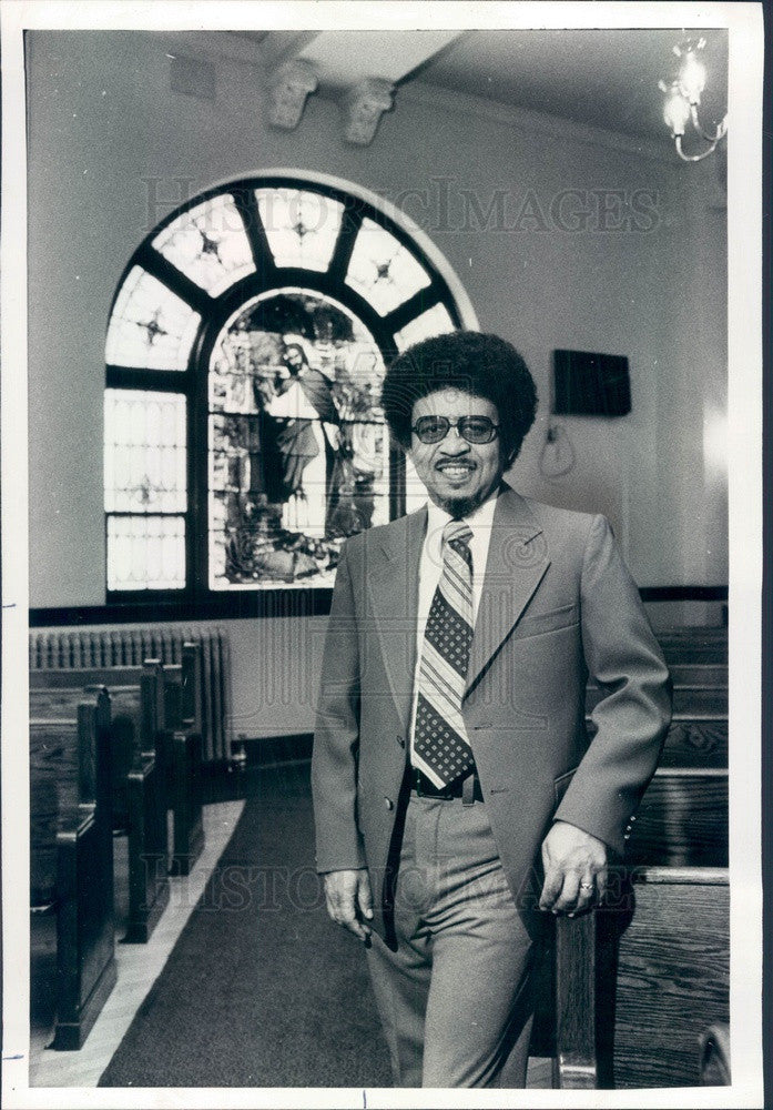 1979 Chicago, IL W Chicago United Methodist Church Rev Arthur Zebbs Press Photo - Historic Images