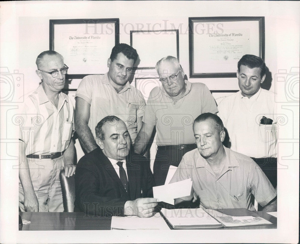 1963 Tarpon Springs, Florida Business and Professional Assn Officers Press Photo - Historic Images