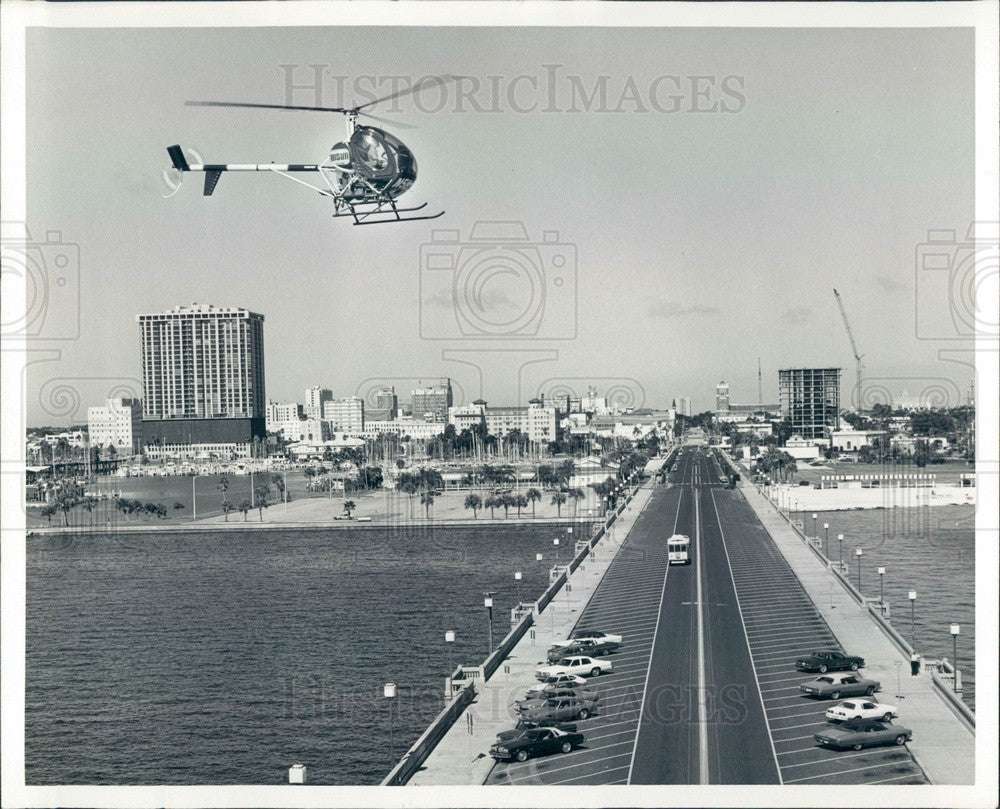 1978 St Petersburg, FL WSUN-TV Traffic Helicopter Press Photo - Historic Images