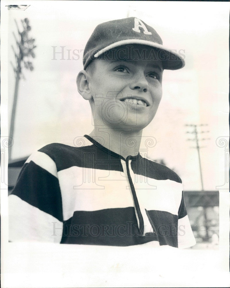 1965 Harvey, Illinois Little League Champion Bruce Murphy Press Photo - Historic Images