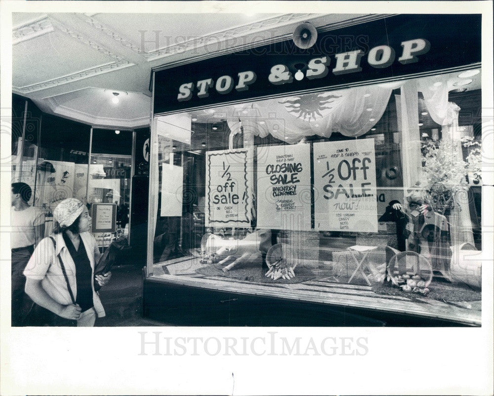 1983 Chicago, Illinois Stop & Shop, Washington St Press Photo - Historic Images