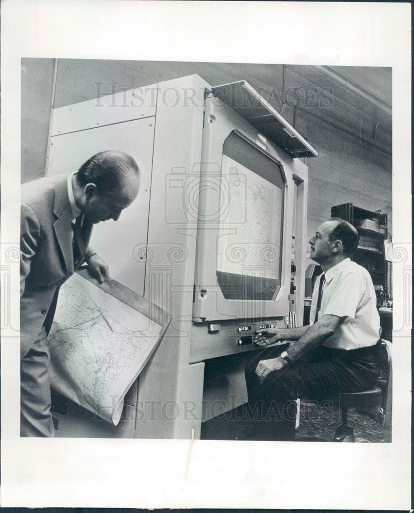 1965 Chicago, Illinois Pollak &amp; Skan Topographic Map Projector Press Photo - Historic Images