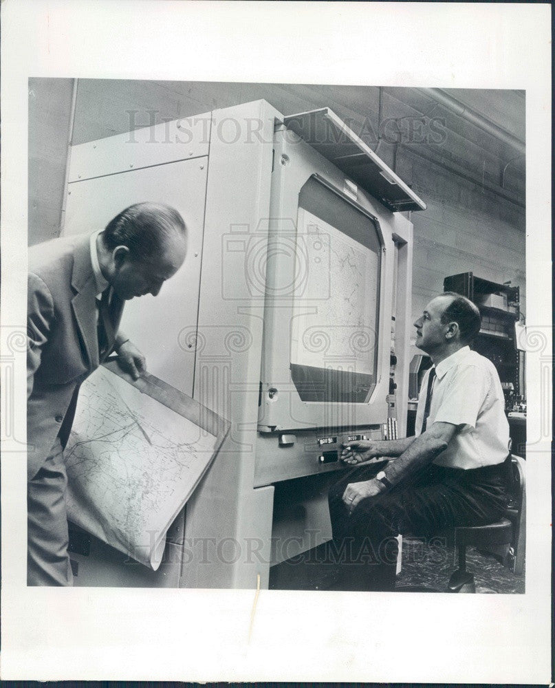 1965 Chicago, Illinois Pollak & Skan Topographic Map Projector Press Photo - Historic Images