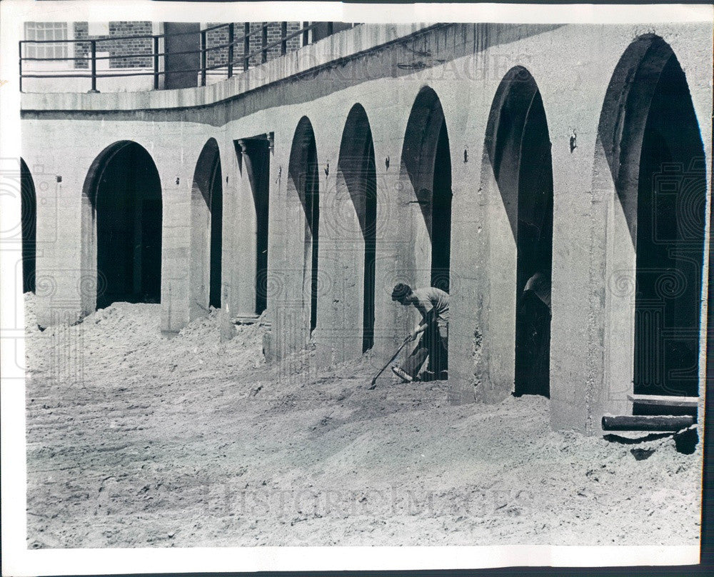 1973 Chicago, IL Humboldt Park Inland Beach Construction, Boat House Press Photo - Historic Images