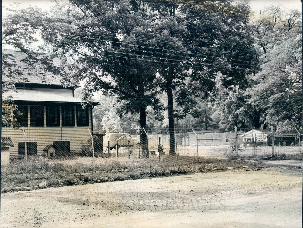 1956 Deerfield, Illinois Orphans of the Storm Dog Shelter Press Photo - Historic Images