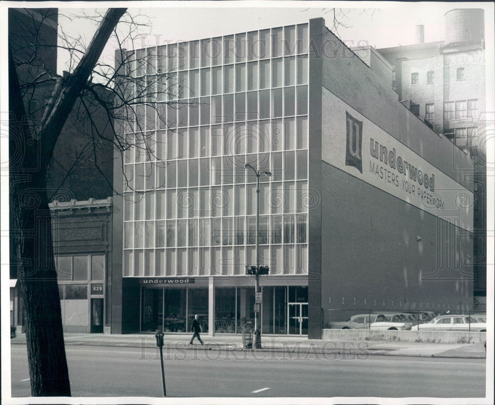 Undated Chicago, Illinois Underwood Corp Building, S Michigan Ave Press Photo - Historic Images