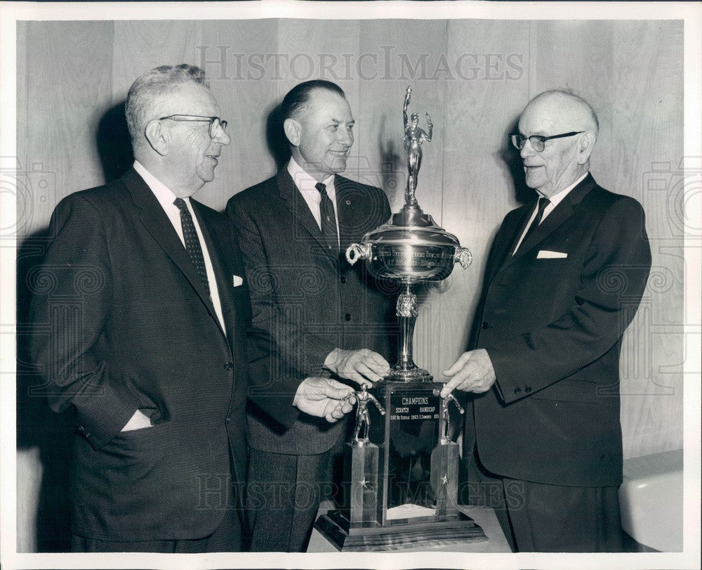 1964 Chicago, Illinois National Seniors Bowling Tournament Winners Press Photo - Historic Images
