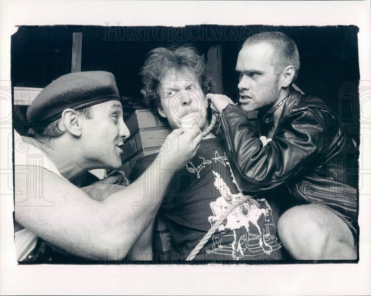 1992 Hollywood Actors Dan Rivkin, Tracy Letts, Paul Dillon Press Photo - Historic Images