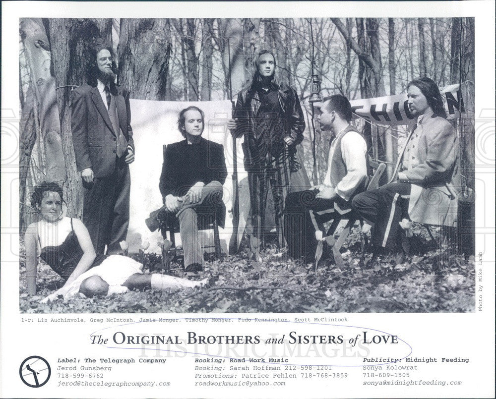 Undated Folk Band The Original Brothers and Sisters of Love Press Photo - Historic Images