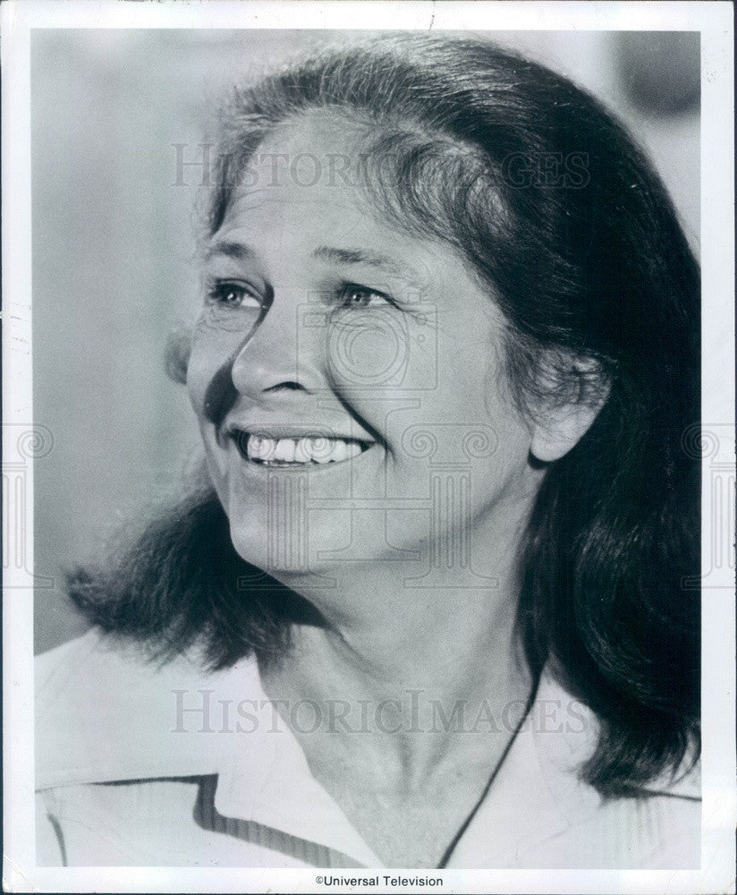1980 Canadian-American Queen Off-Broadway Actress Colleen Dewhurst Press Photo - Historic Images