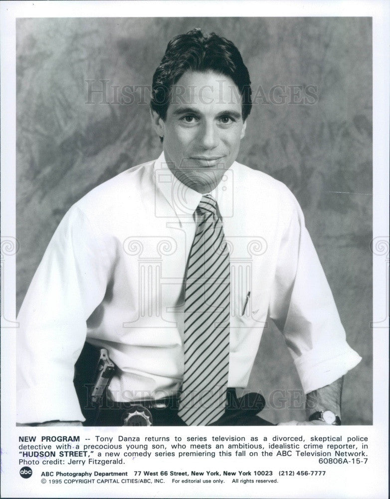 1995 American Hollywood Actor Tony Danza in Hudson Street Press Photo - Historic Images