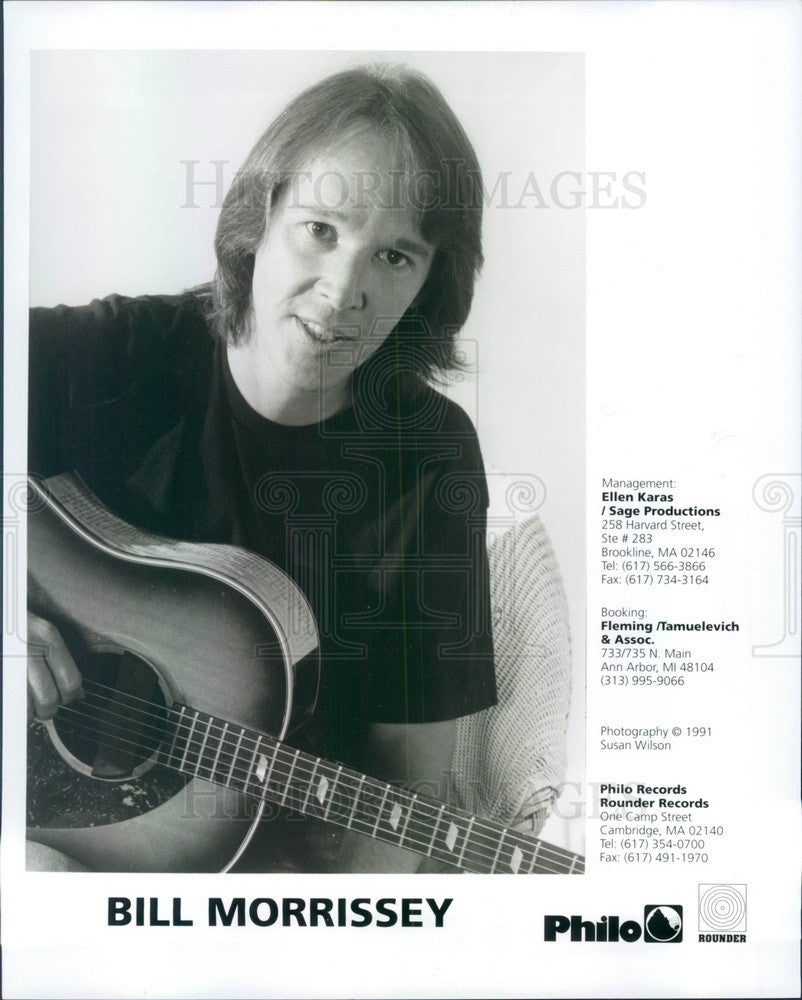 1992 American Folk Singer/Songwriter Bill Morrissey Press Photo - Historic Images