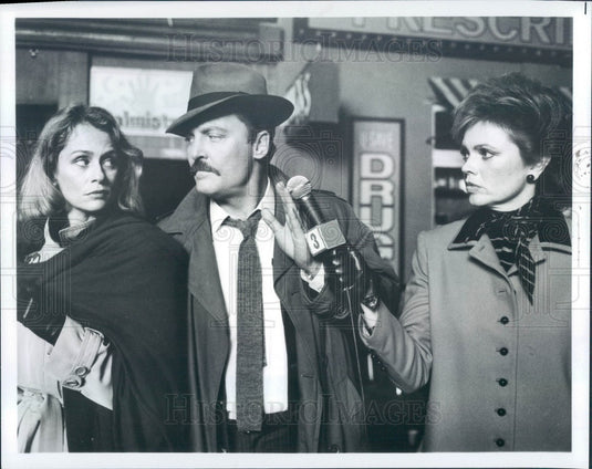 1986 Hollywood Actors Stacy Keach/Lauren Hutton/Jo Ann Pflug Press Photo - Historic Images