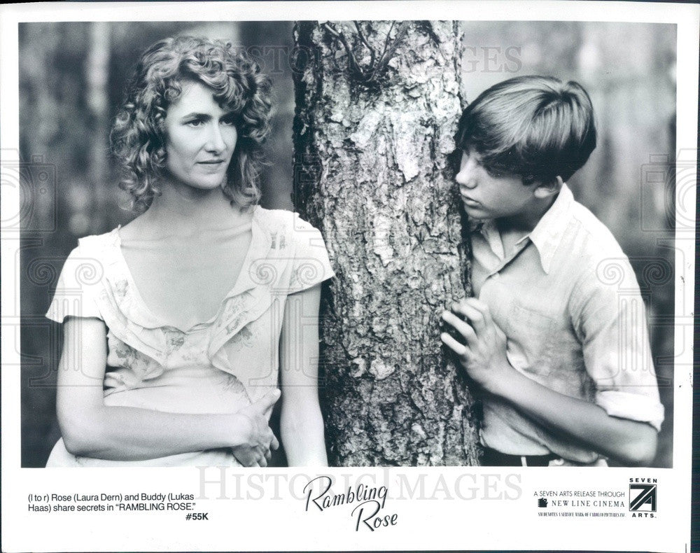 1993 Hollywood Actors Laura Dern/Lukas Haas in Rambling Rose Press Photo - Historic Images