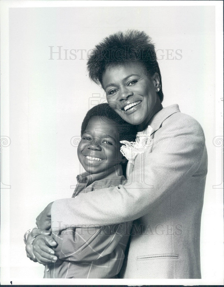 1985 American Hollywood Actors Cicely Tyson/Gary Coleman Press Photo - Historic Images