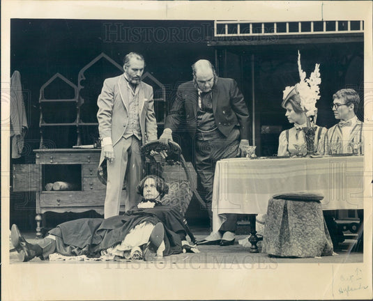 1966 Actors Rene Auberjonois, Ray Reinhardt, Harry Frazier Press Photo - Historic Images