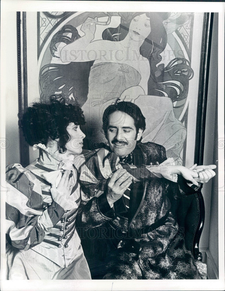 1975 Actors Richard Kline &amp; Eugenie Ross-Leming in Chemin de Fer Press Photo - Historic Images