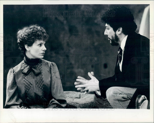 1985 Hollywood Actors Lindsay Crouse & Peter Reigert Press Photo - Historic Images