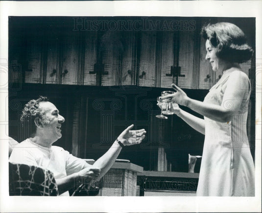 1972 Hollywood Actors Sada Thompson & Larry Haines in Twigs Press Photo - Historic Images