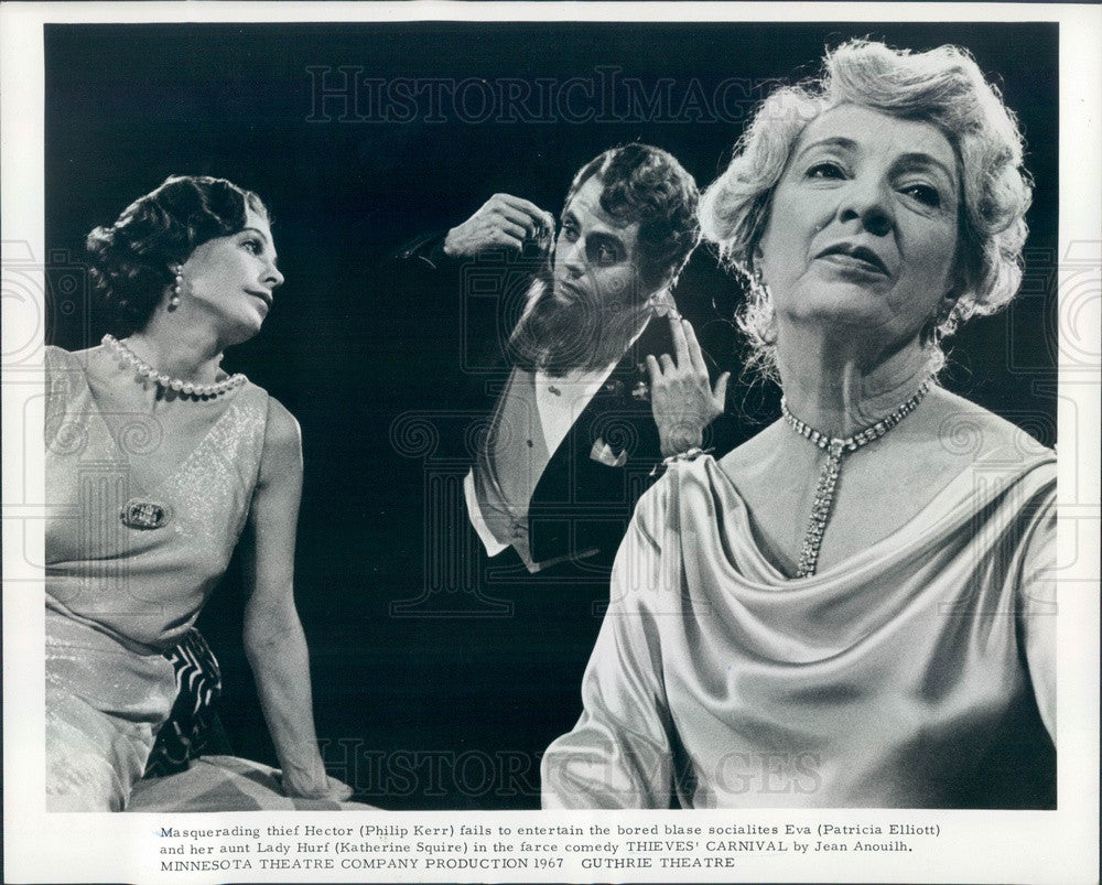 1967 Actors Philip Kerr, Patricia Elliott, Katherine Squire Press Photo - Historic Images