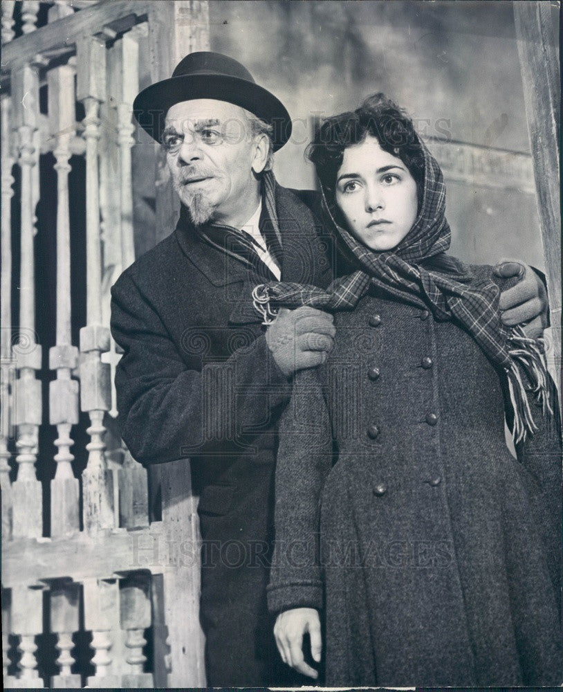 1962 Actors Risa Schwartz &amp; Jacob Ben-Ami in The Tenth Man Press Photo - Historic Images