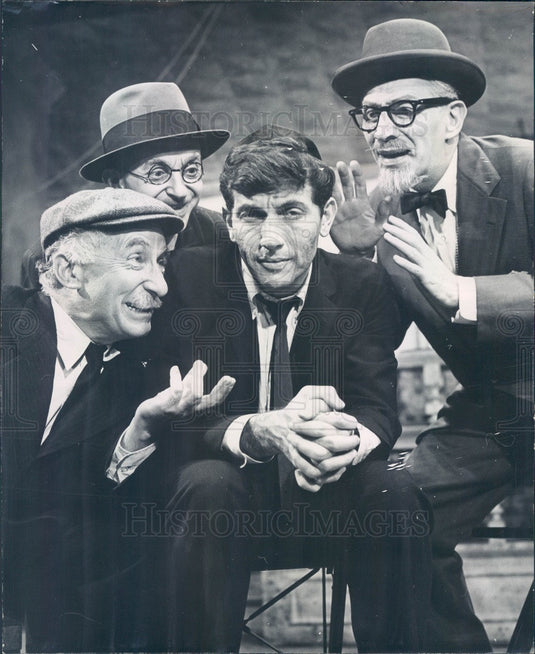 1962 Actors Martin Wolfson, Maurice Shrog, Michael Lipton Press Photo - Historic Images