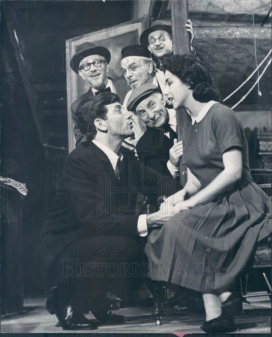 1962 Actors Truman Gaige, Jacob Ben-Ami, Martin Wolfson Press Photo - Historic Images