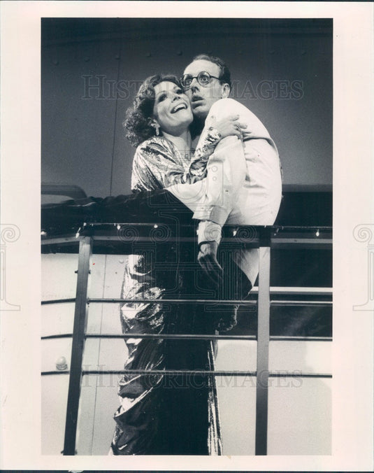 1987 Actors Verna Pierce & David Gould in Anything Goes Press Photo - Historic Images