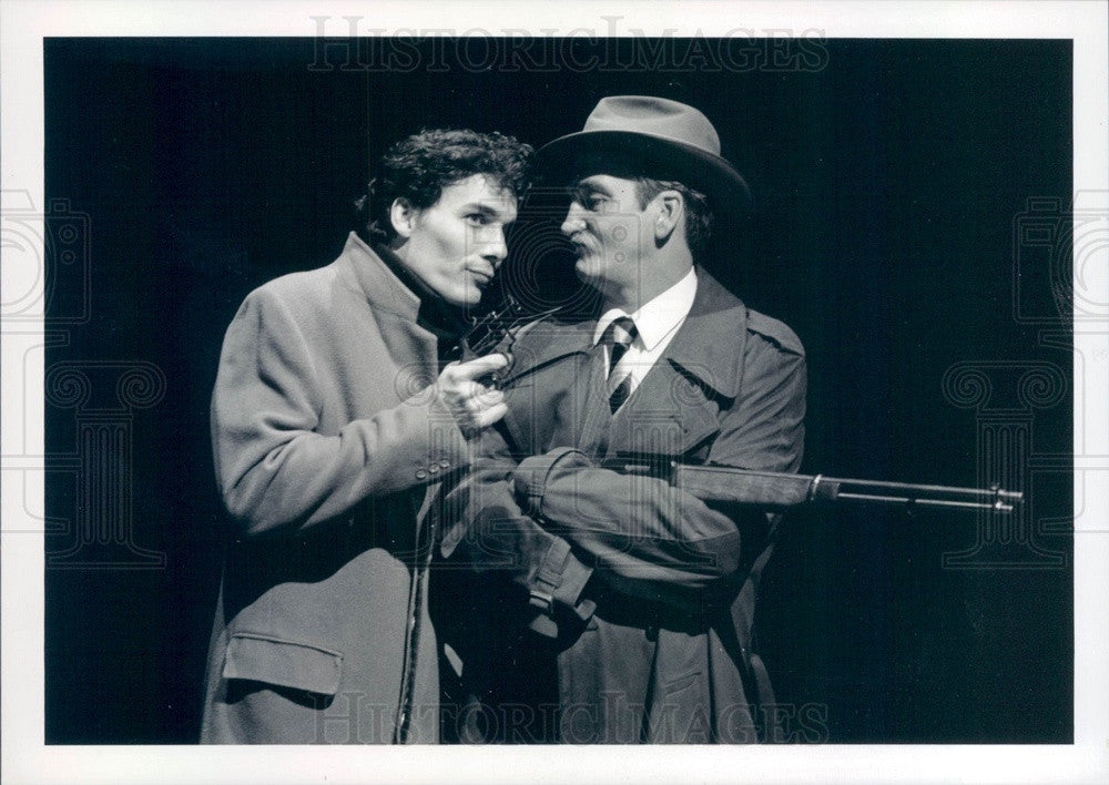 1995 Actors Andrew Micheli &amp; Will Zahrn, Chicago American Blues Press Photo - Historic Images