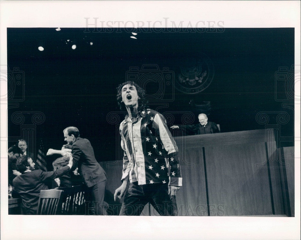 1991 Chicago Actor David Pasquesi in The Chicago Conspiracy Trial Press Photo - Historic Images