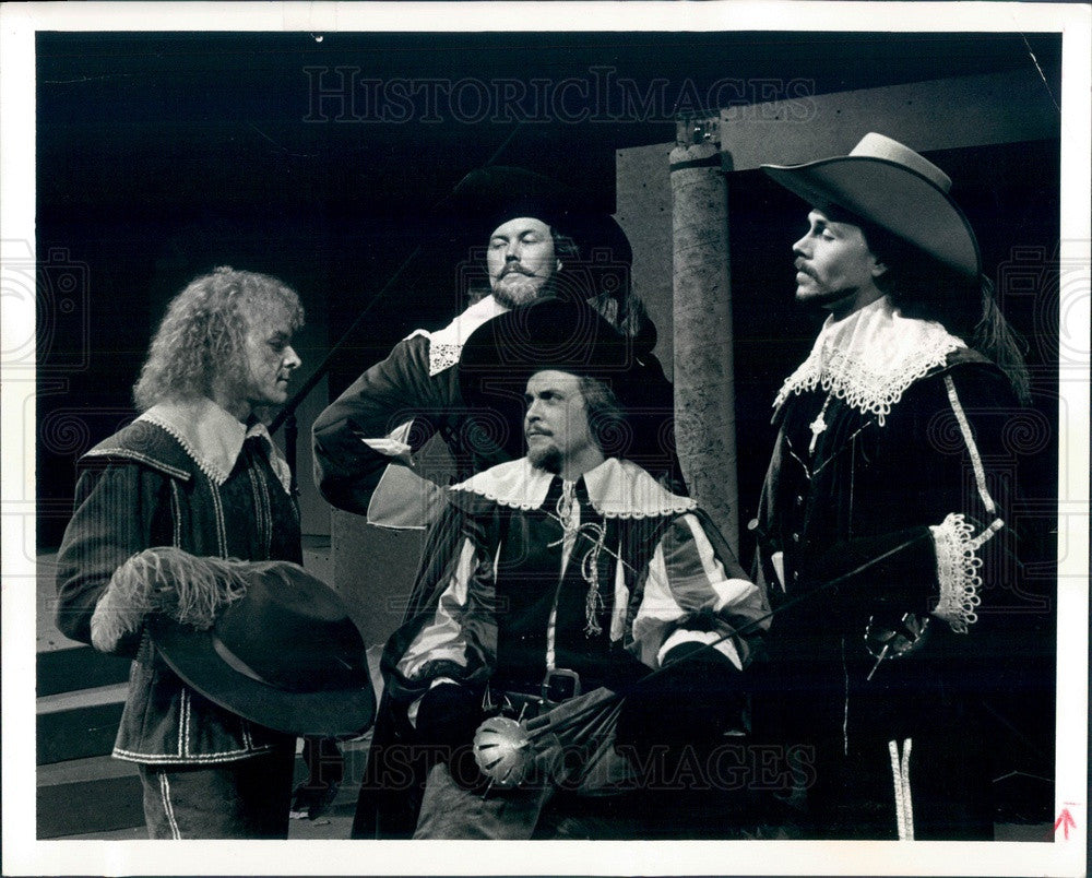 1989 Actors David Cameron, Geoff Callaway, Bruce Orendorf Press Photo - Historic Images